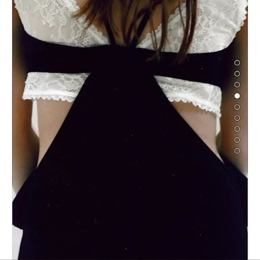 ZARA Lace Slip Cutout Dress Sz Small - Picture 5 of 9